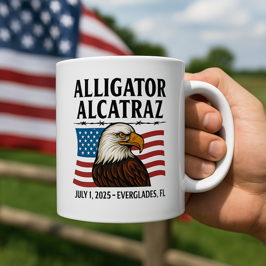 Alligator Alcatraz™ Mug – July 1, 2025 | Patriotic RAFA Collectible